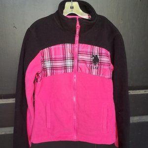 GIRLS FLEECE JACKET SZ LARGE